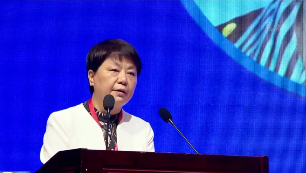 安徽副省長、省工商聯主席王翠鳳做主題演講